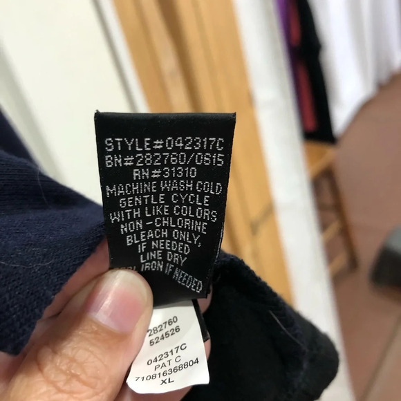 AB Studio Cardigan Wrap XL Navy Blue Flyway - Picture 6 of 7